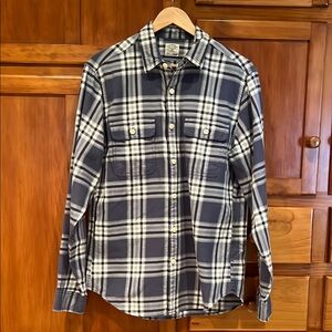 Men's J. Crew Blue Plaid Flannel Shirt